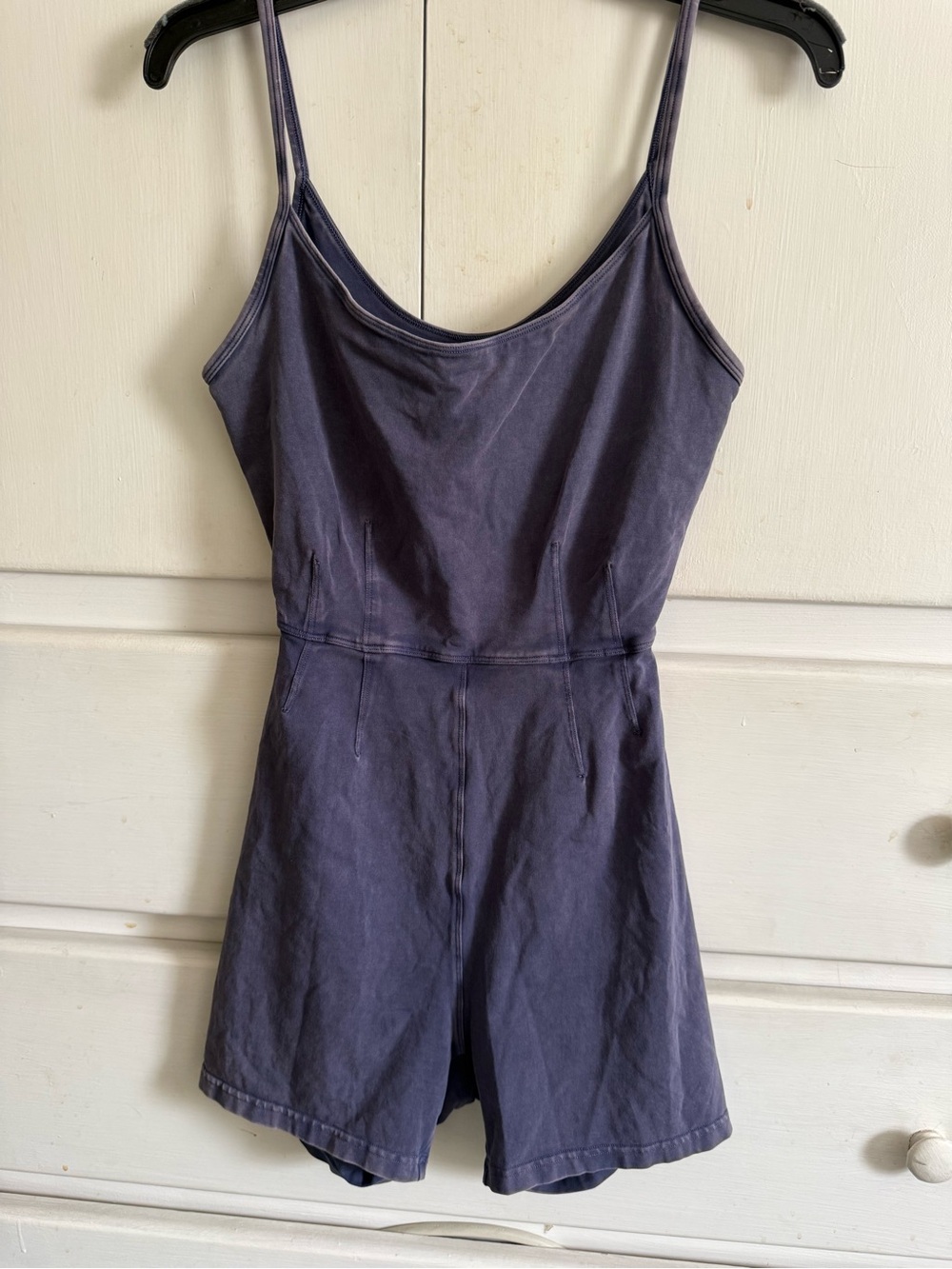 aerie Washed Navy Scoop-Neck Romper